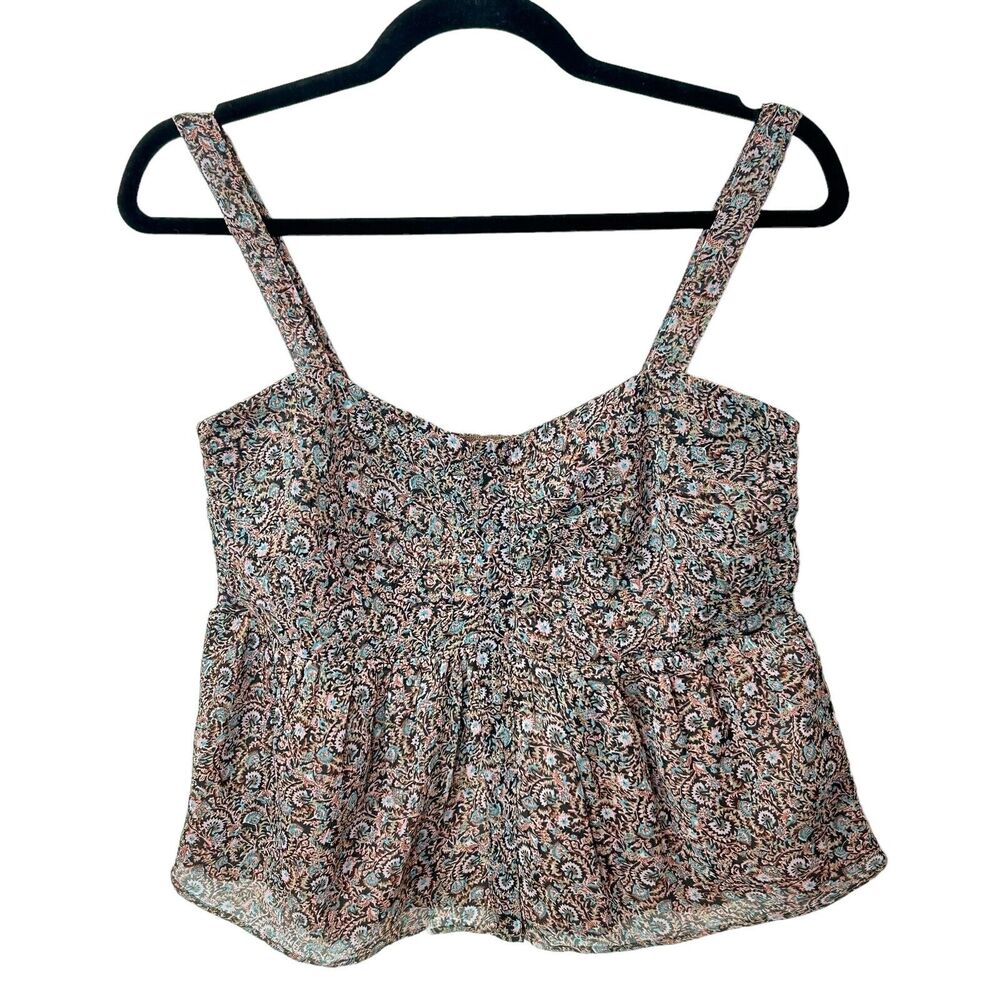 Walter Baker Carol Top Verona Sleeveless Brown/Pink W53240 Women's Small NWT